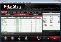 el lobby de Pokerstars 